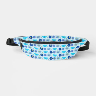 Bébé bleu Papillons et fleurs à motifs