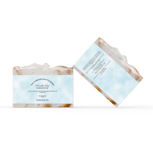 Bébé Bleu Parchemin Papier Style Bande de savon -