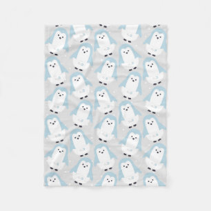 Bébé Bleu Pingouin Motif de couverture polaire