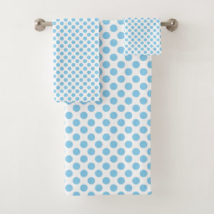 Bébé Bleu sur blanc Pois de taille moyenne