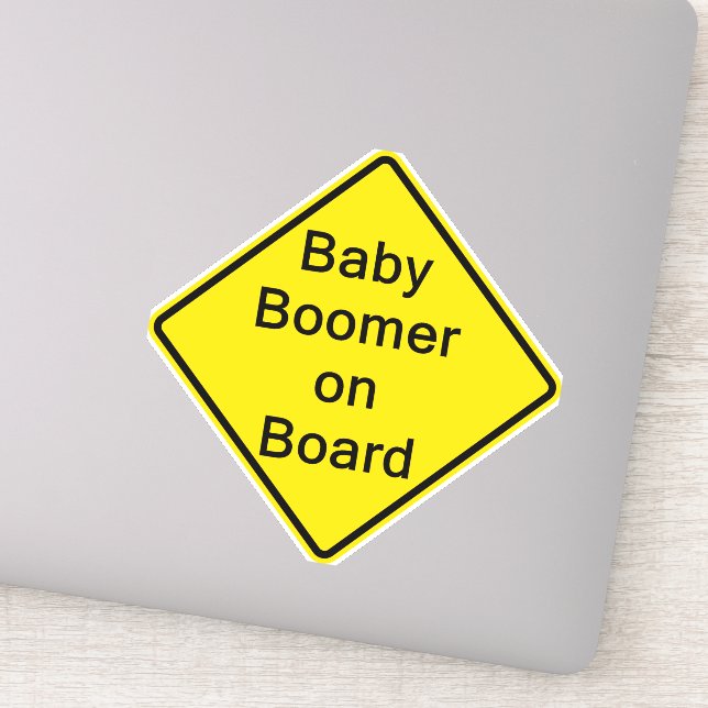 Bébé Boomer à bord de la fenêtre autocollant (Détail)