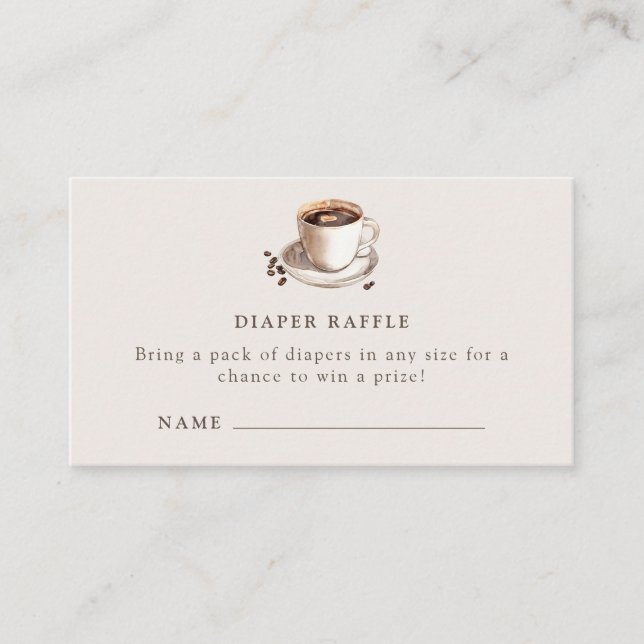 Bébé brassage de la couche Raffle Enclôture carte (Devant)