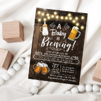 Bébé brasse Baby shower Invitation Bière