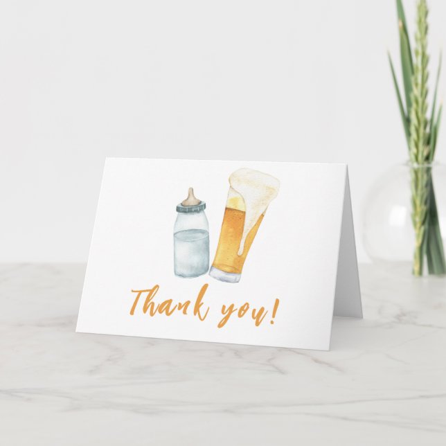 Bébé brasse Bouteille Bière Merci (Devant)