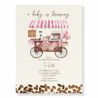 Bébé brasse Panier de café rose Baby shower fille