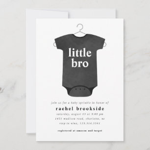 Bébé Brother Bodysuit Sprinkle Shower Invitation