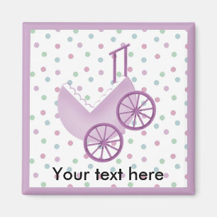 Bébé Buggy Lavender Magnet