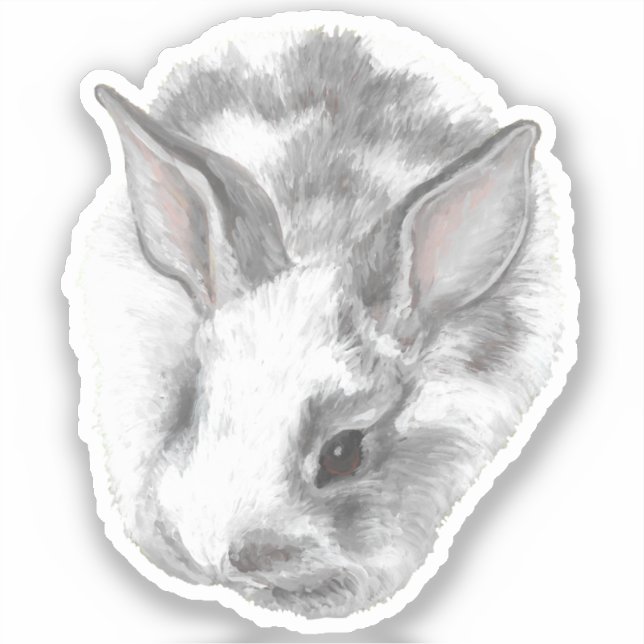 Bébé Bunny Vinyl Sticker (Recto)