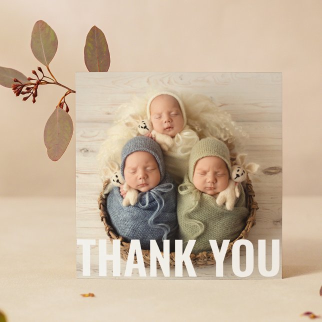 Bébé Cadeau Triplets Merci Nouveau-né Baby shower (Créateur téléchargé)
