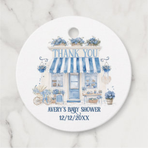 Bebe Cafe Bonjour Bebe Parisian theme Baby Shower Favour Tags