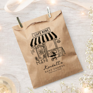 Bebe Cafe Home cafe themed Baby shower Favour Bag