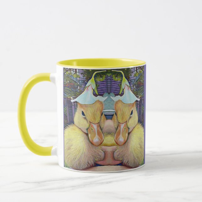Bébé Canard café Mug (Gauche)