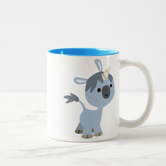 Bébé caricature sympa Unicorn Mug (Droit)