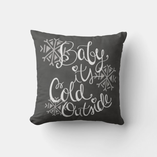 Bébé c'est coussin extérieur froid de flocon de (Recto)
