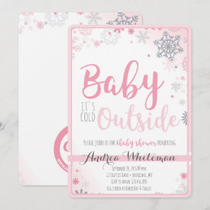 Bébé c'est invitation extérieure froide de baby