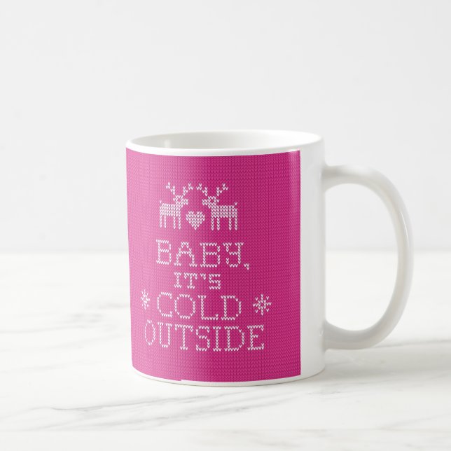 Bébé c'est tasse extérieure froide de rose de (Droite)