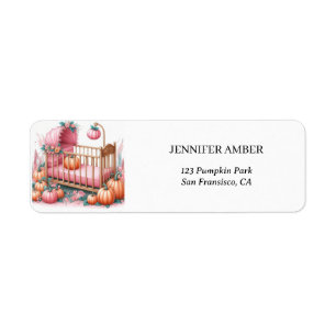 Bébé Citrouille rose Bébé Rustique automne & feuil