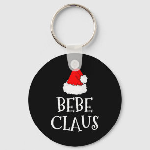 Bebe Claus Christmas Santa's Pajama Family Matchin Keychain