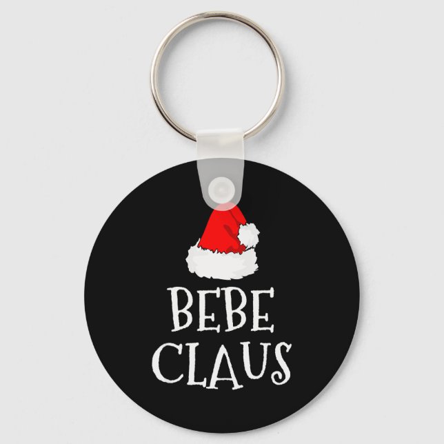 Bebe Claus Christmas Santa's Pajama Family Matchin Keychain (Front)