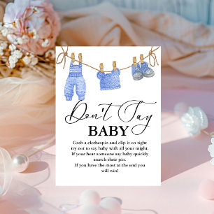 Bébé Clothesline ne dit pas signe de fête de bébé