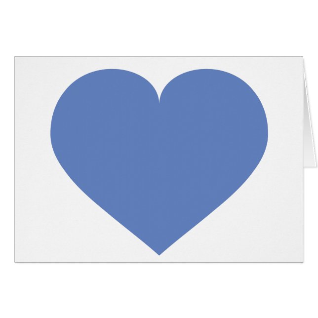 Bébé Coeur bleu - blanc à l'intérieur (Devant horizontal)
