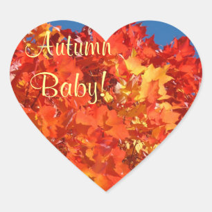 Bébé d'automne ! autocollants Feuilles d'arbre d'a