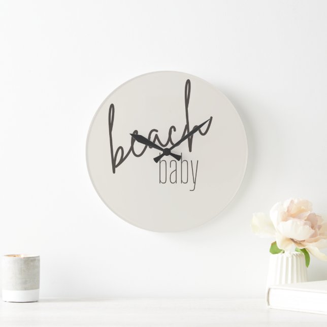 bébé de la plage. Horloge (Maison)