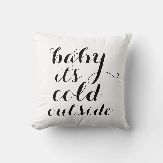 Bébé du coussin | c'est extérieur froid - blanc (Recto)