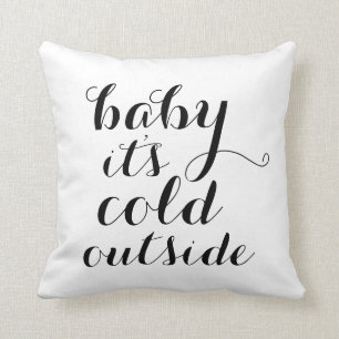 Bébé du coussin c'est extérieur froid - blanc