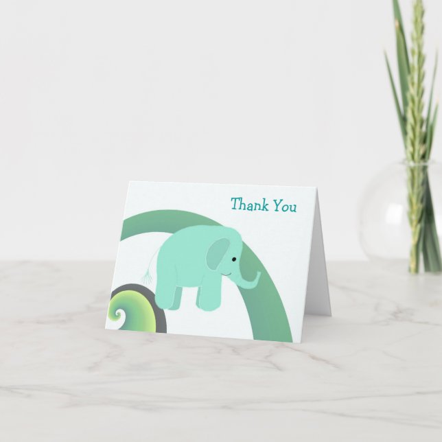 Bébé éléphant mignon merci (Devant)