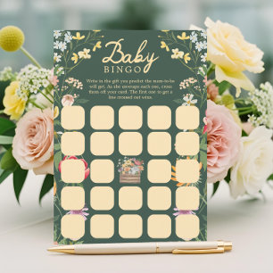 Bébé en Fleur Jardin Floral Été Bingo Carte de jeu