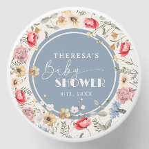 Bébé en Fleur Vintage Baby shower garçon Floral