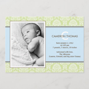 Bébé Faire-part de naissance de bébé adorable