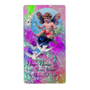 BÉBÉ FAIRY AVEC DES POIDS EN SPARKLES violet rose