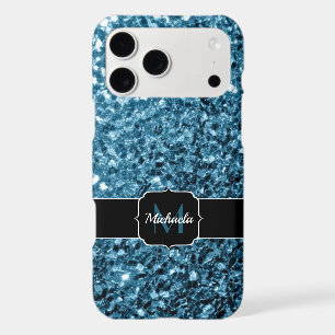 Bébé faux paillettes scintillantes bleu clair Mono