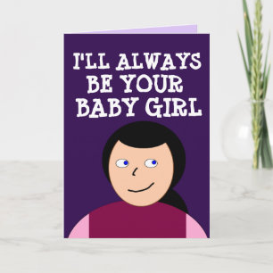 BÉBÉ FILLE CARTE ROMANTIQUE POUR LUI MARI VOUS AIM
