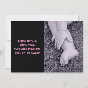 Bébé fille Faire-part de naissance