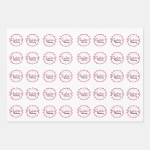 Bébé fille rose poitrine papier avec le pétale de 