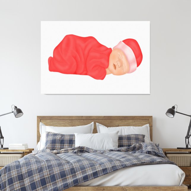 Bébé Fille toile d'art Imprimer (Insitu(Chambre))