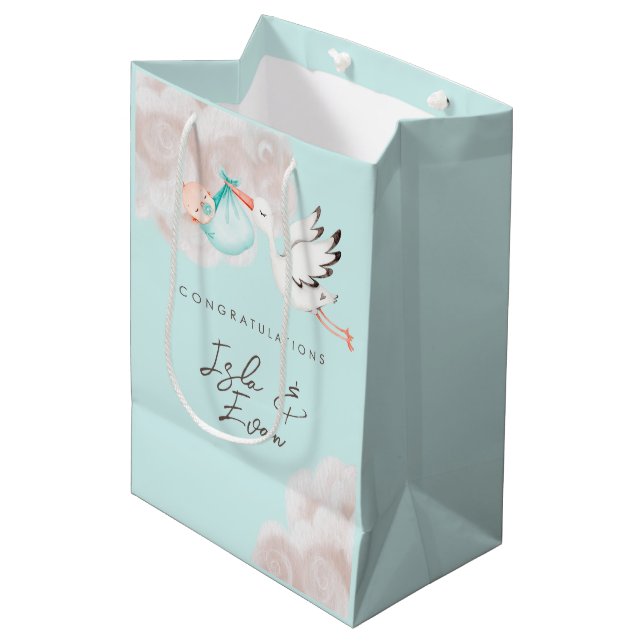 Bébé garçon douche sac cadeau (Devant Angle)