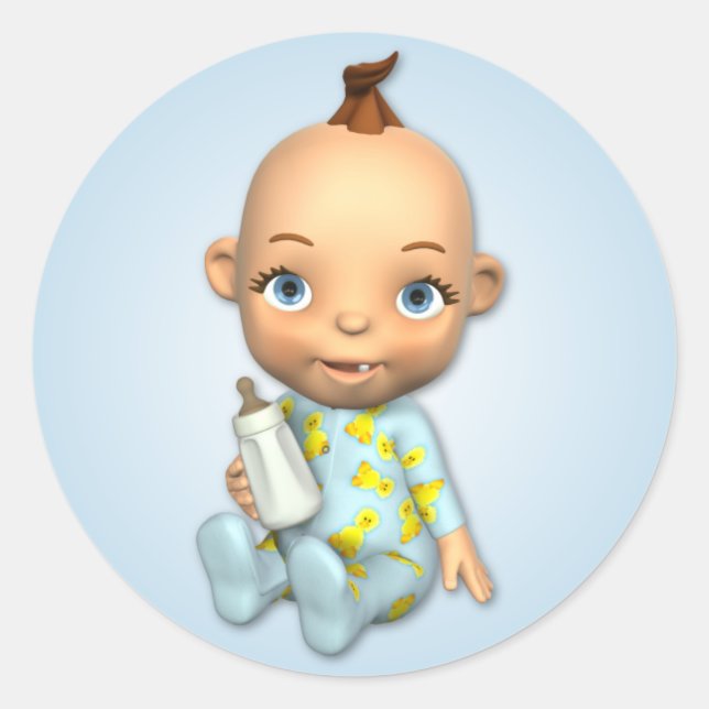 Bébé Garçon Toon Sticker (Devant)