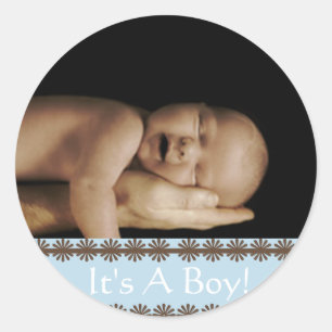 Bébé Garçon Votre Stickers Photo