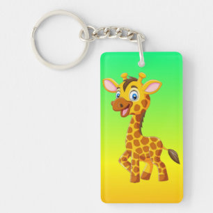 Bébé girafe mignon souriant dessin animé-35280
