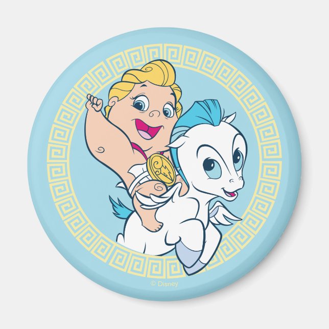Bébé Hercule montant Pégase Magnet (Devant)