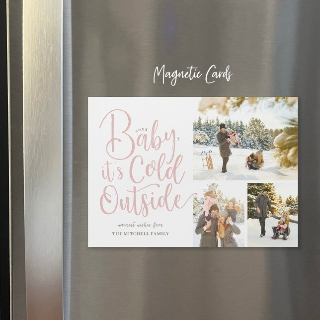 Bébé Il fait froid dehors Carte photo de vacances  (Créateur téléchargé)