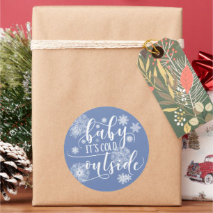 Bébé il fait froid dehors Stickers de Noël