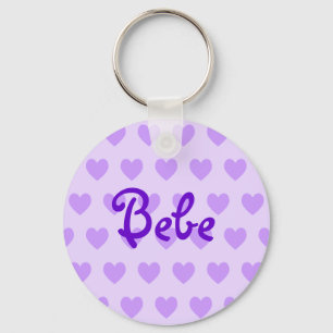 Bebe in Purple Keychain