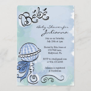 Bebe - invitation inspirée française de baby
