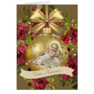 Bébé Jésus en guirlande florale de Noël de Manger