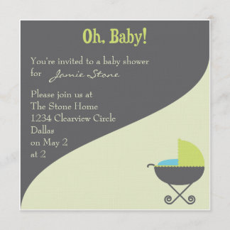 Bébé ! Jeu d'invitation de transport - Invitations